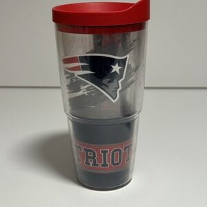New England Patriots Tervis 24oz Plastic‎ Tumbler Cup NFL Football Drinkware
